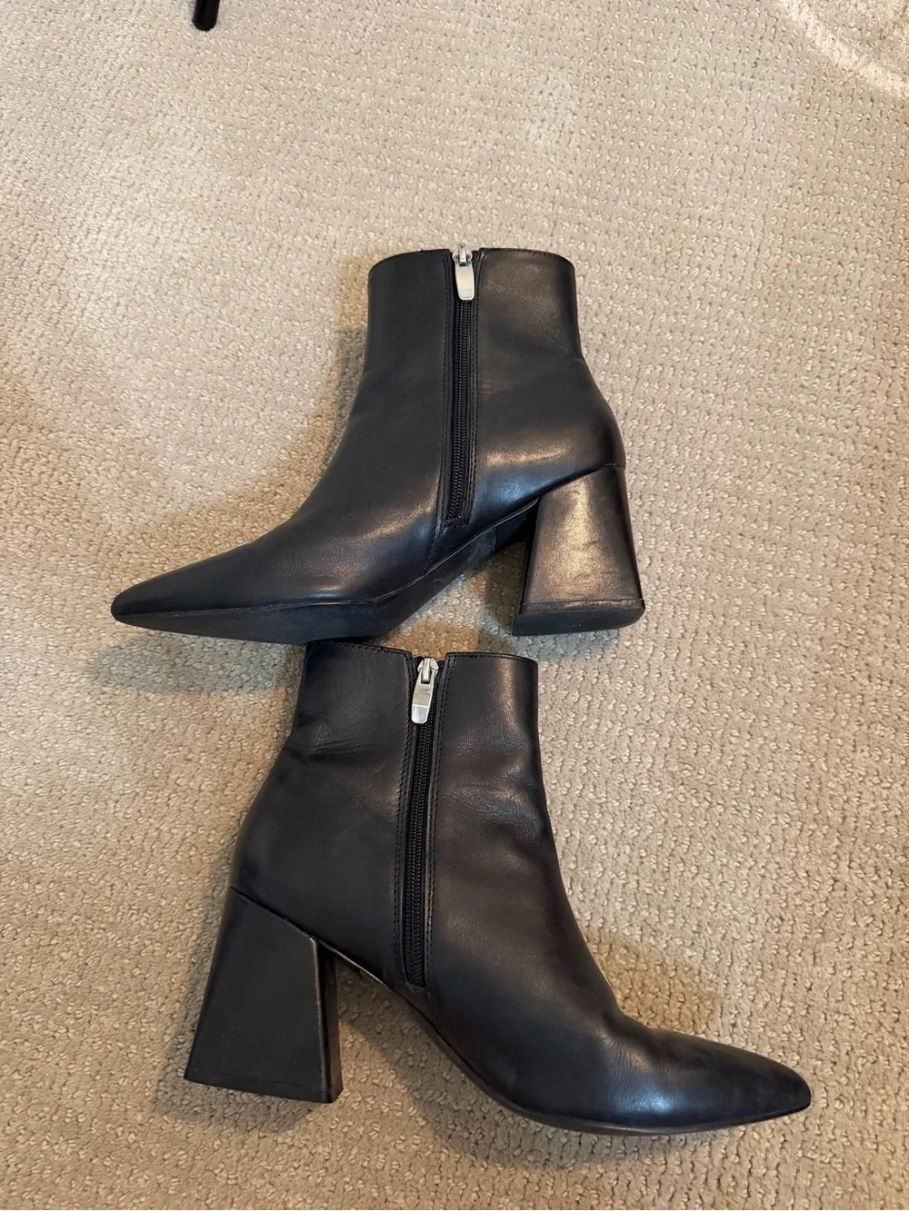 Steve Madden Black Pointed Toe Women's Ankle Boots